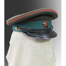 Фуражка комначсостава  Военно-Хозяйственой и Административной,  Военно-Медицинской и Ветеринарной  службы РККА, обр. 1935 г.. Без стального каркаса в тулии.